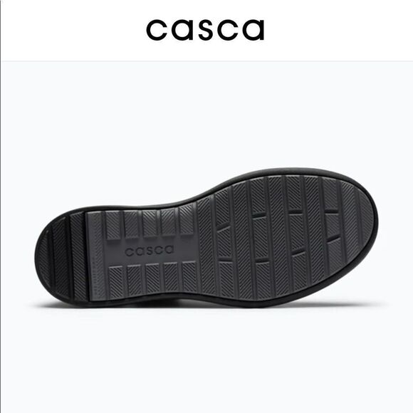 NEW Casca Avro Black Leather 3D Printed Premium Waterproof Sneaker Size 39/24.5 - Picture 3 of 16